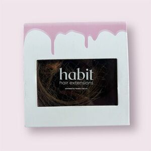 New in Open Box Habit Hair Clip In Extension CINNAMON ROLL 3” w x 14” l